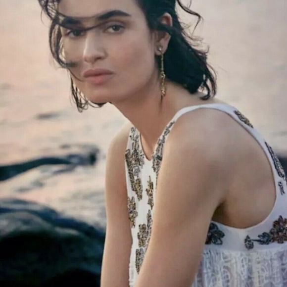 Korovilas Embroidered Beaded Swing Maxi Gown XS - Picture 6 of 8